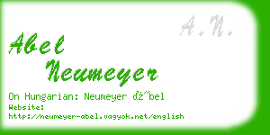 abel neumeyer business card